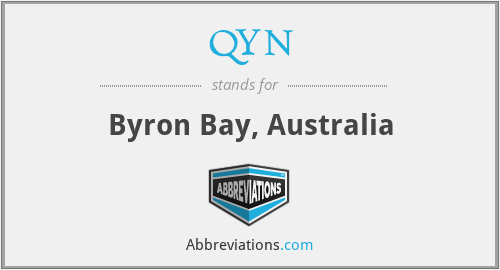 What is the abbreviation for byron bay, australia?